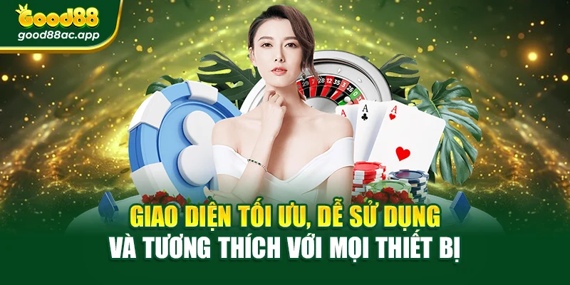 Giao diện tối ưu, dễ sử dụng và tương thích với mọi thiết bị