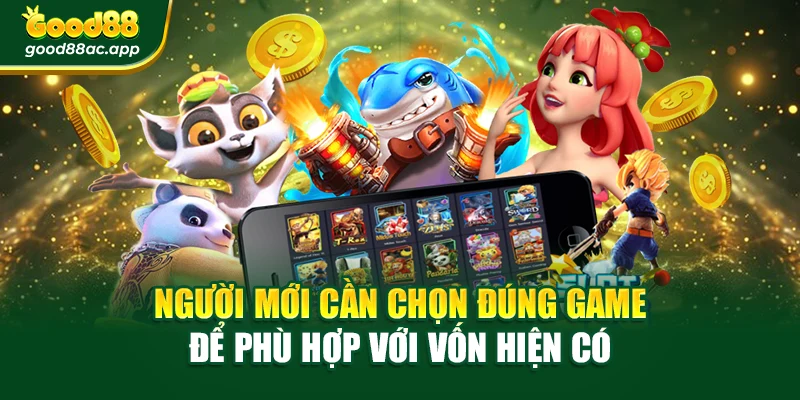 Người mới cần chọn đúng game để phù hợp với vốn hiện có